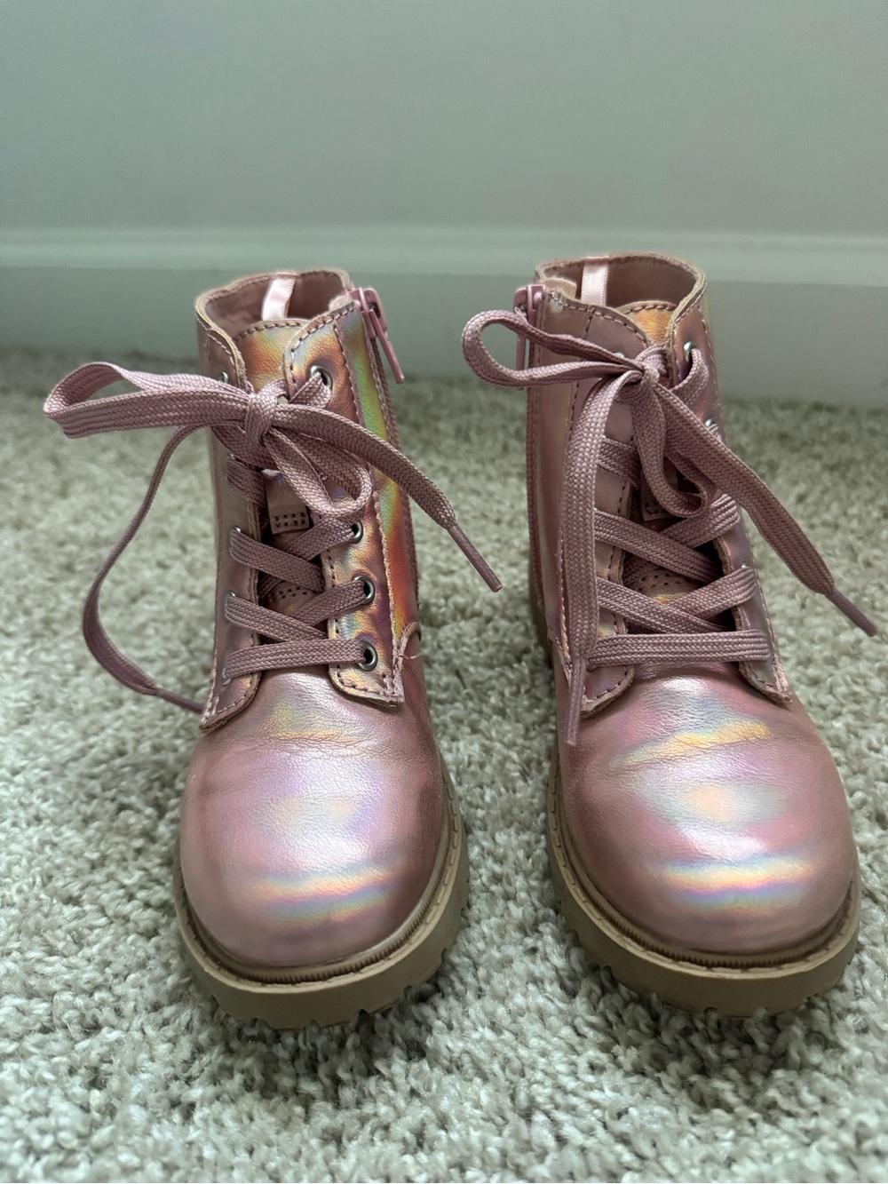 11c Shiny Pink Boots